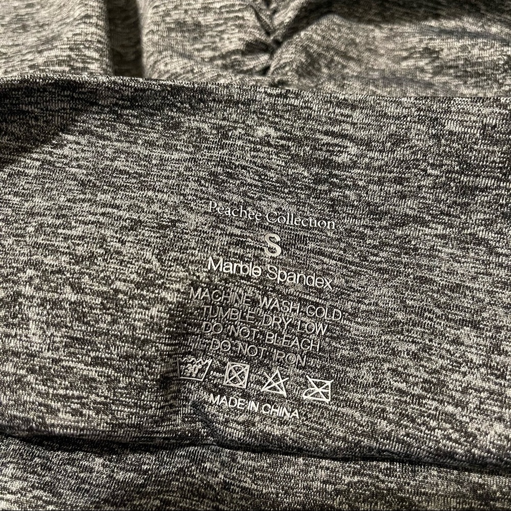 Peachee Collection heather grey leggings Small butt scrunch - Picture 8 of 8